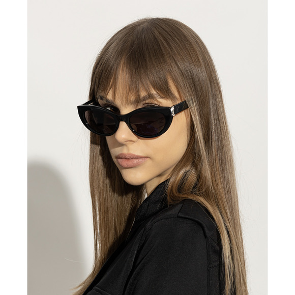 サングラス SAINT LAURENT Woman Sunglasses Yellow Cream SLM115 004 Yves Saint Laurent Sunglasses SL-M115 004